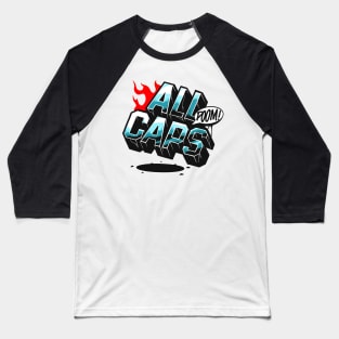 ALL CAPS MF DOOM Baseball T-Shirt